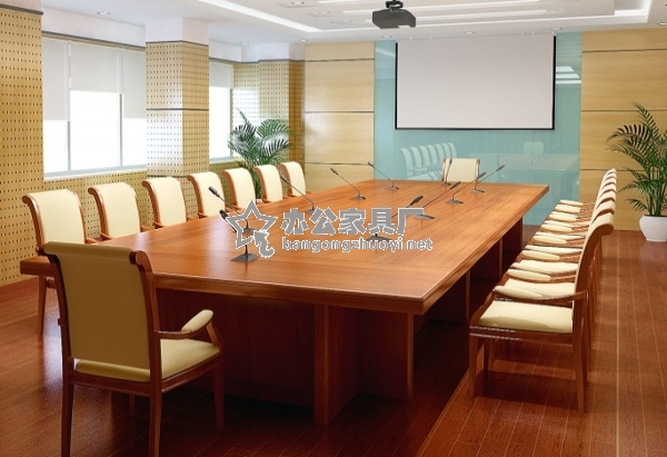 實(shí)木會(huì)議桌圖片